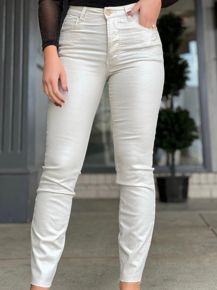 Charlize High Rise Jean- Champagne (FINAL SALE)