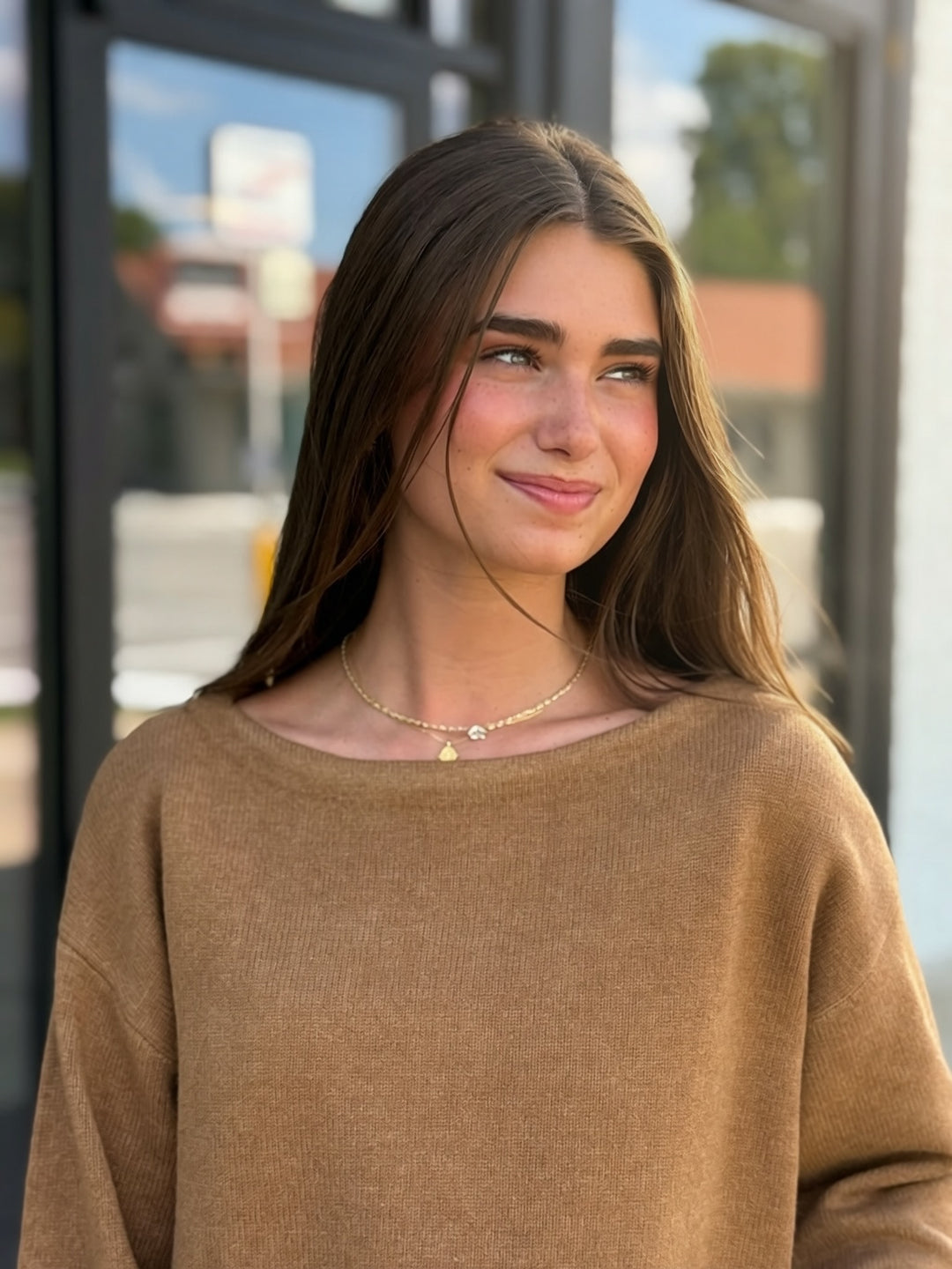 Just My Type Sweater- Mocha