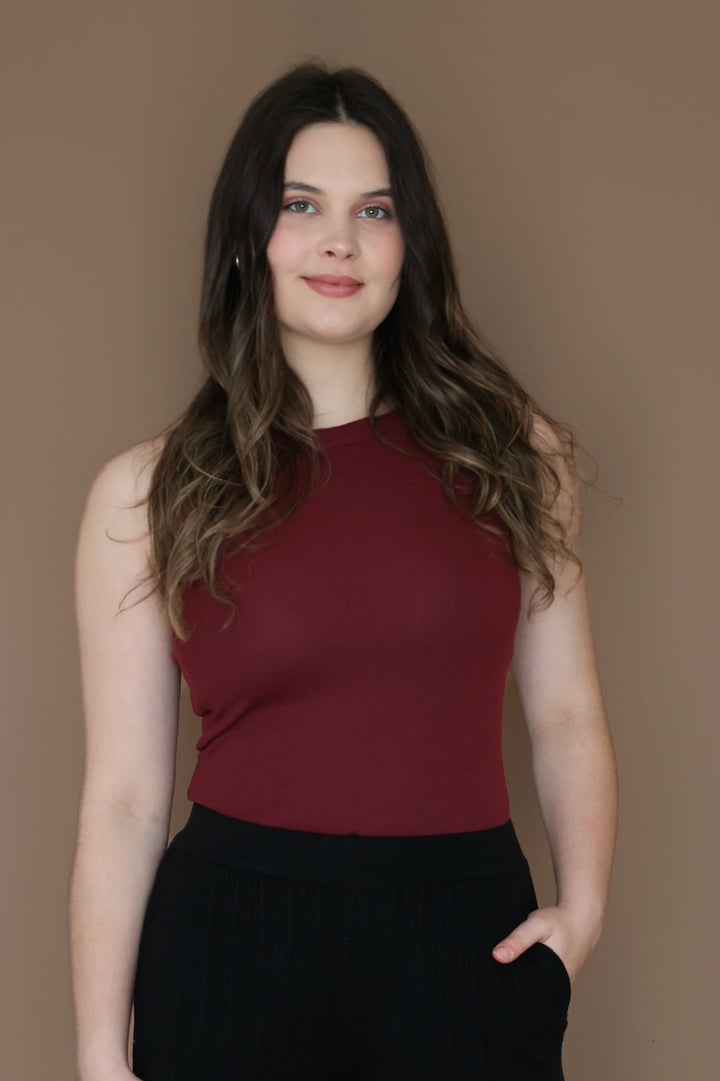 Tanking Of You- Burgundy