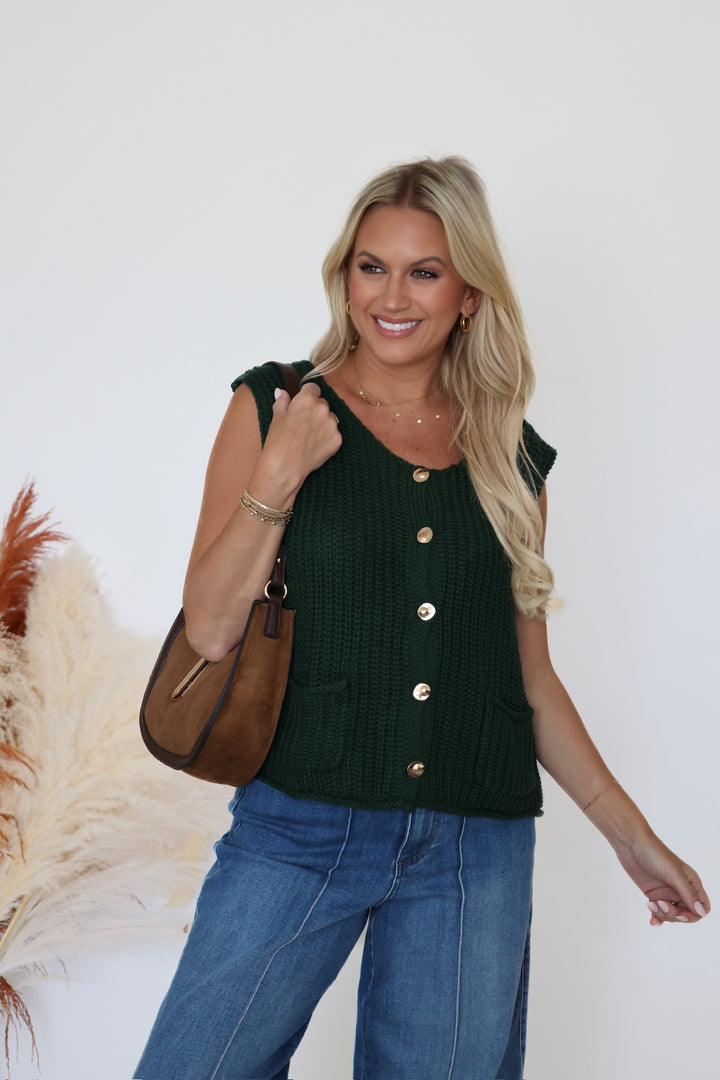 Scandal Sweater Vest- Green