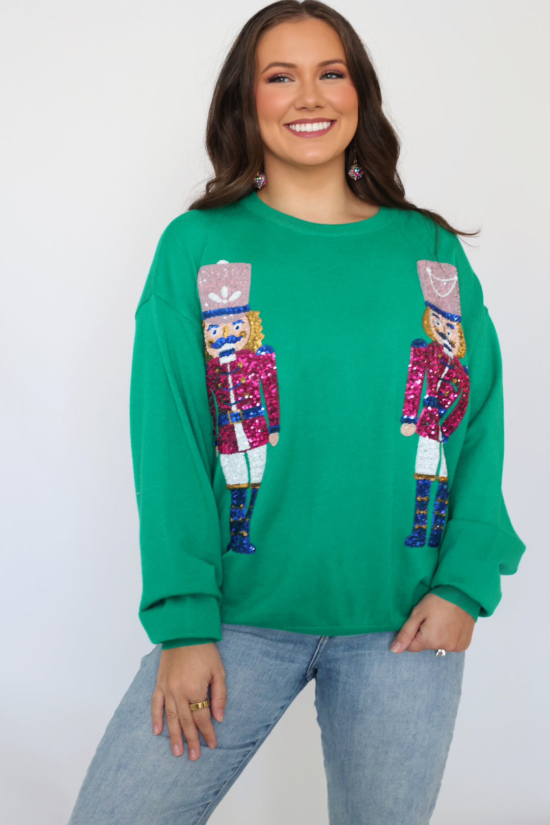 Sequin Nutcrackers Sweater