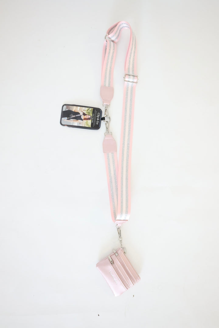 Clip & Go Stripe Strap With Pouch