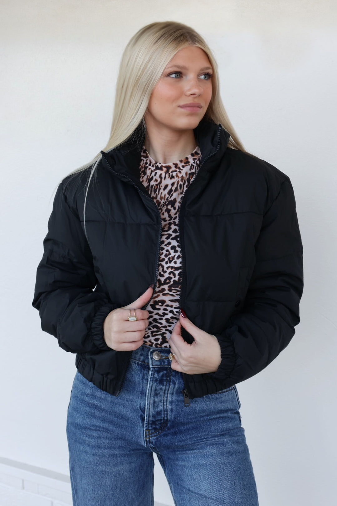 Cort Puffer Jacket- Black