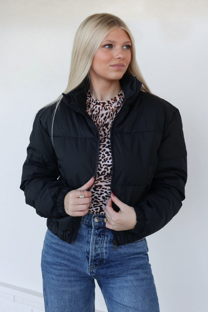 Cort Puffer Jacket- Black