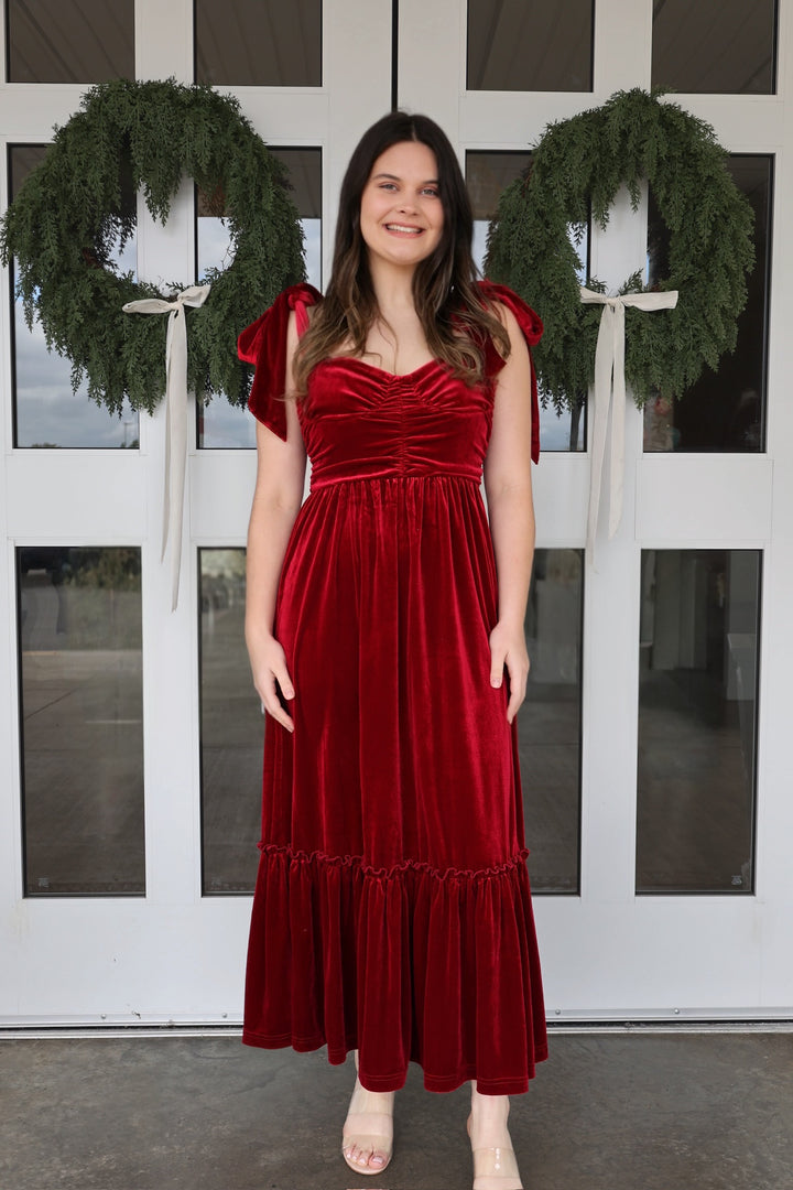 Olivia Velvet Maxi Dress