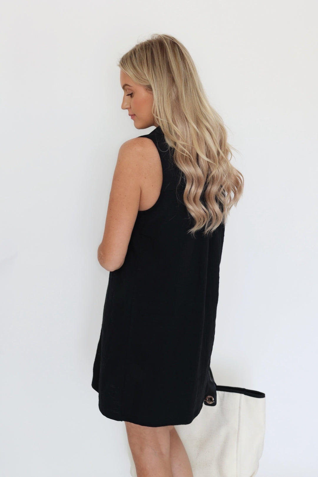 New Light Textured Mini Dress