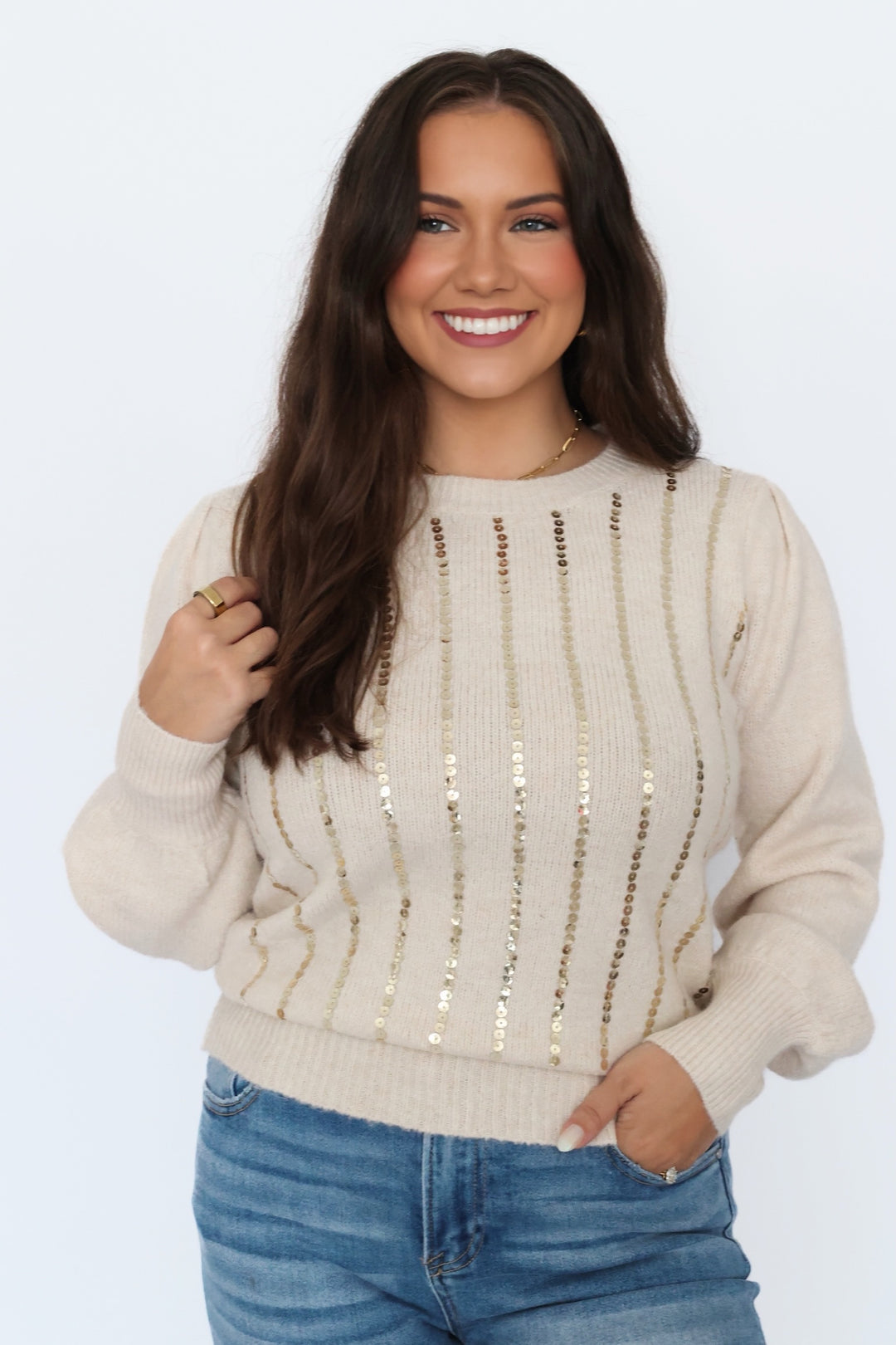 Ellie Sequin Sweater