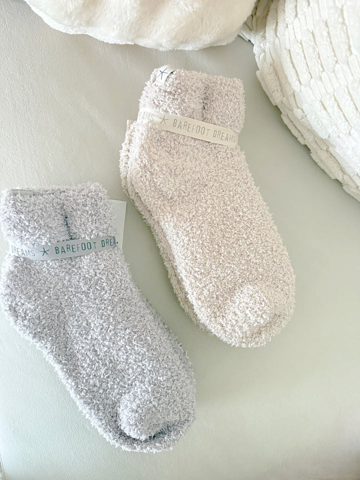 Barefoot Dreams CozyChic 2 pair Tennis Socks