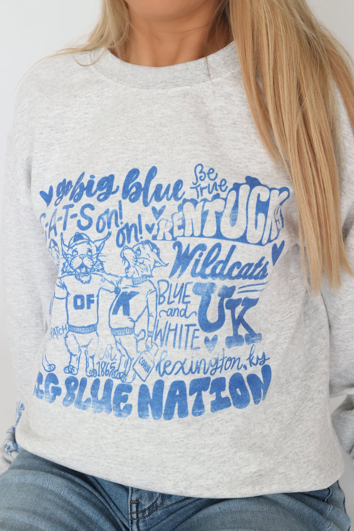 Big Blue Nation Cats Sweatshirt