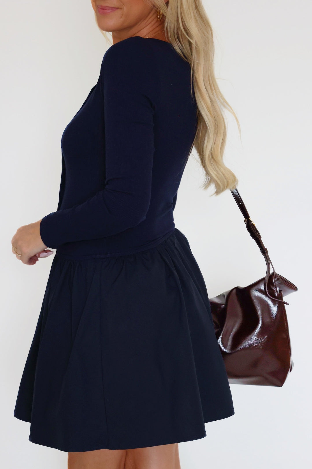 Olivia Knit Top Mini Dress