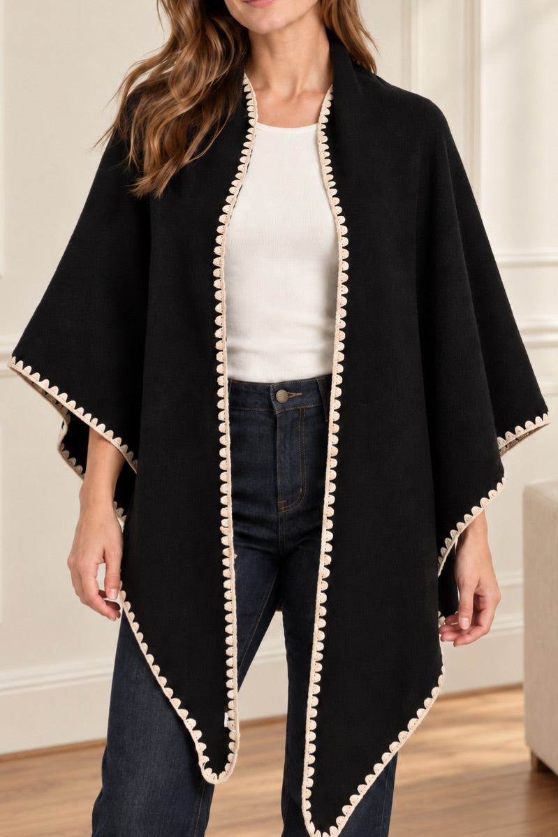 Edge Knit Cape