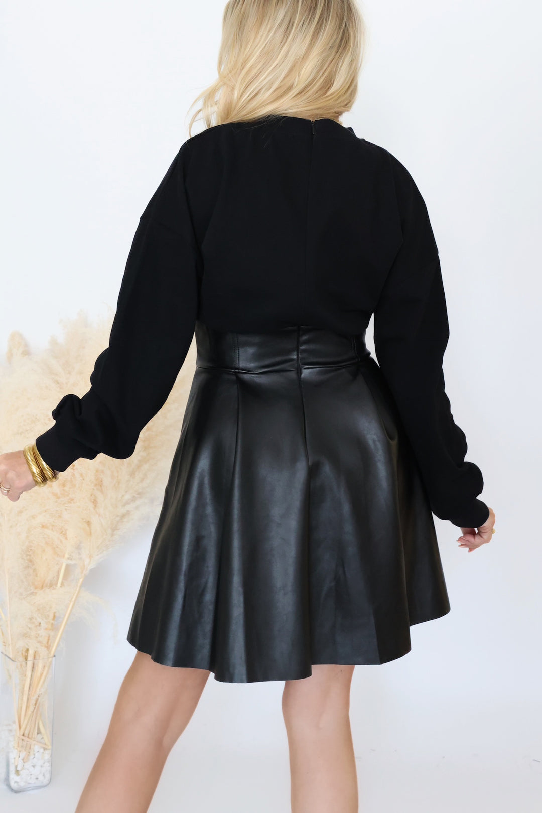 Lauren Faux Leather Dress