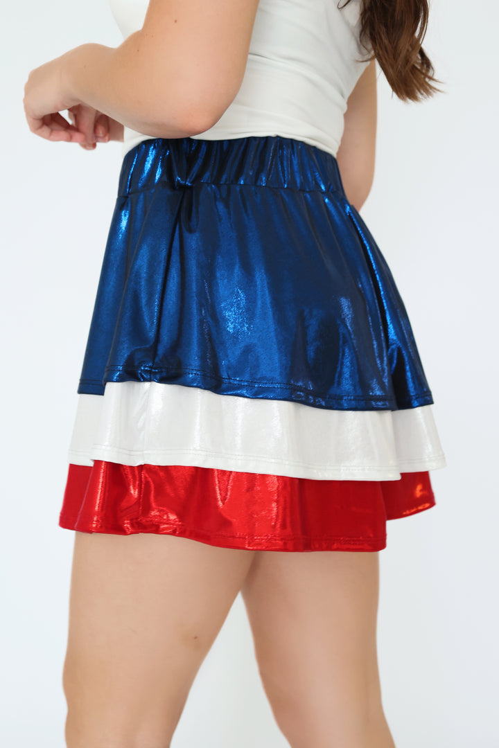 Red White And Boom Skort (FINAL SALE)