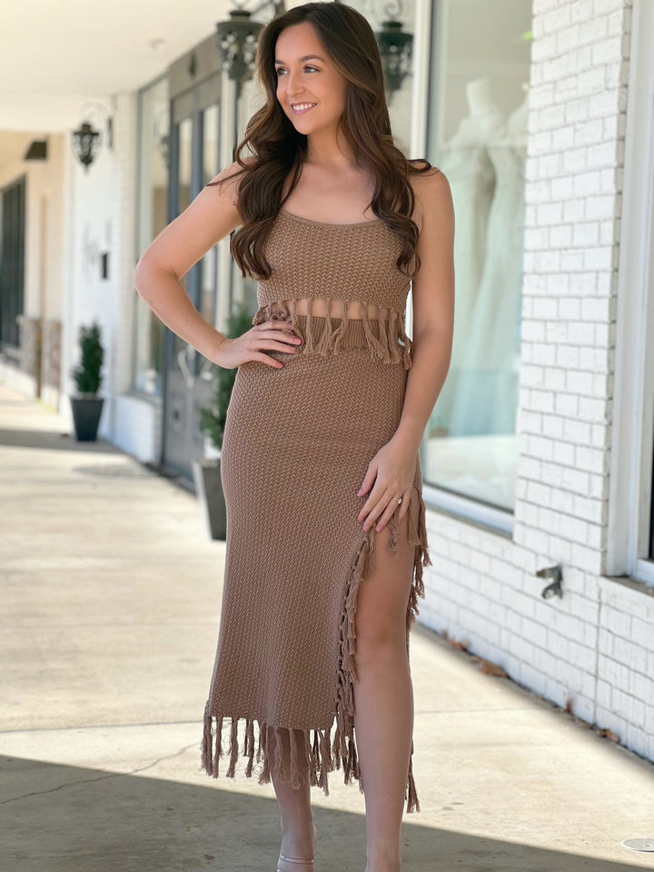 Destination Vacay Skirt- Taupe (FINAL SALE)