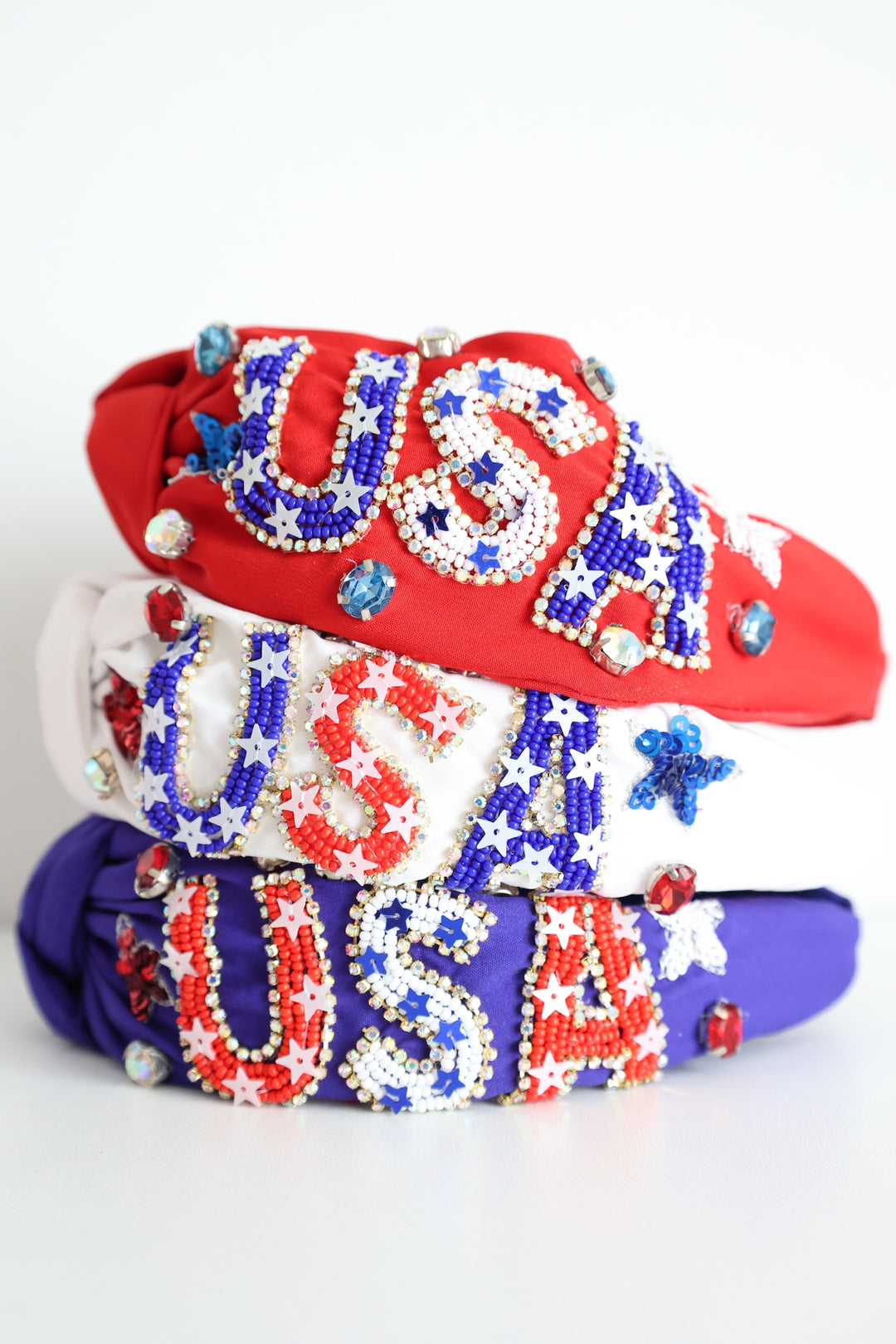 USA Love Beaded Headband (FINAL SALE)