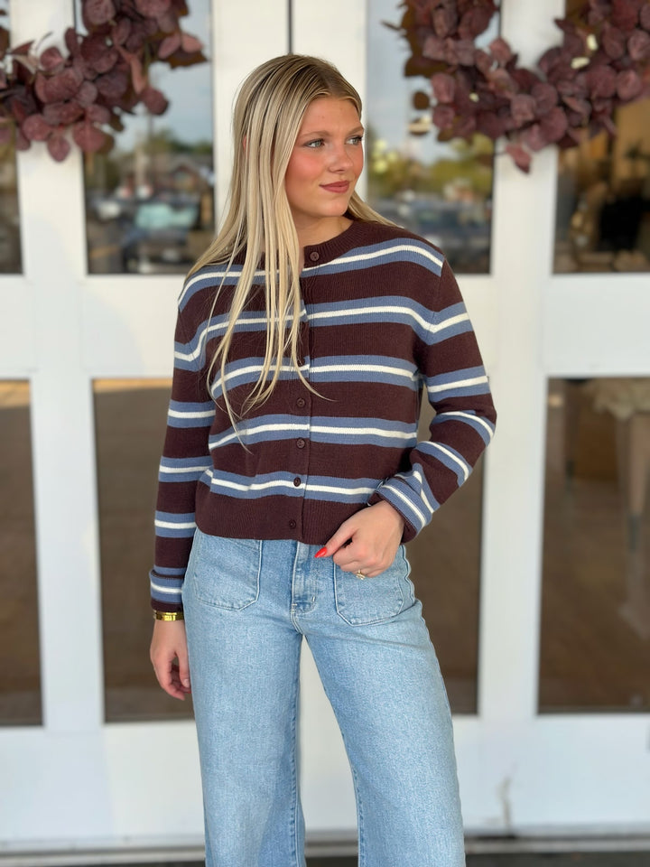 Sessions Cardigan- Brown
