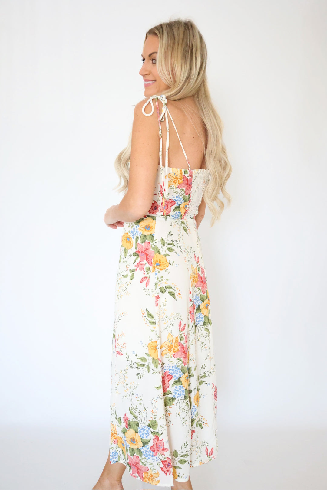 Jillian Floral Midi Dress
