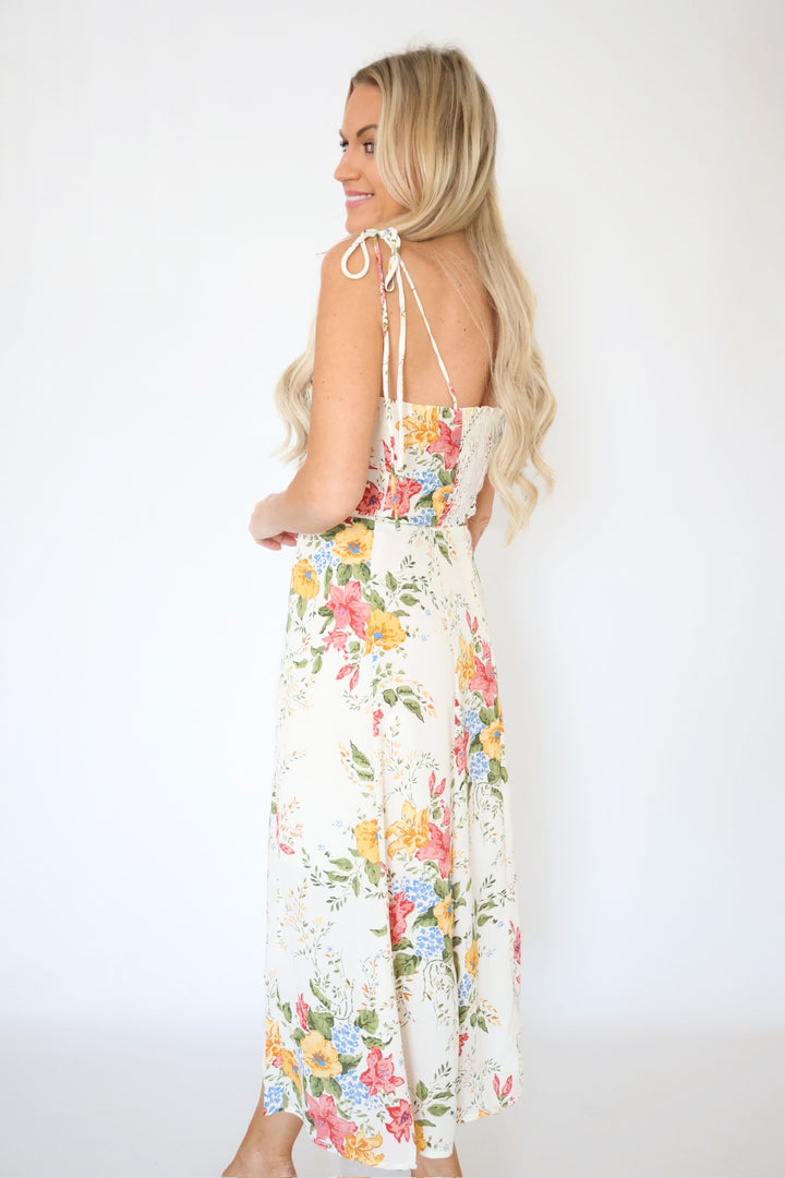 Jillian Floral Midi Dress