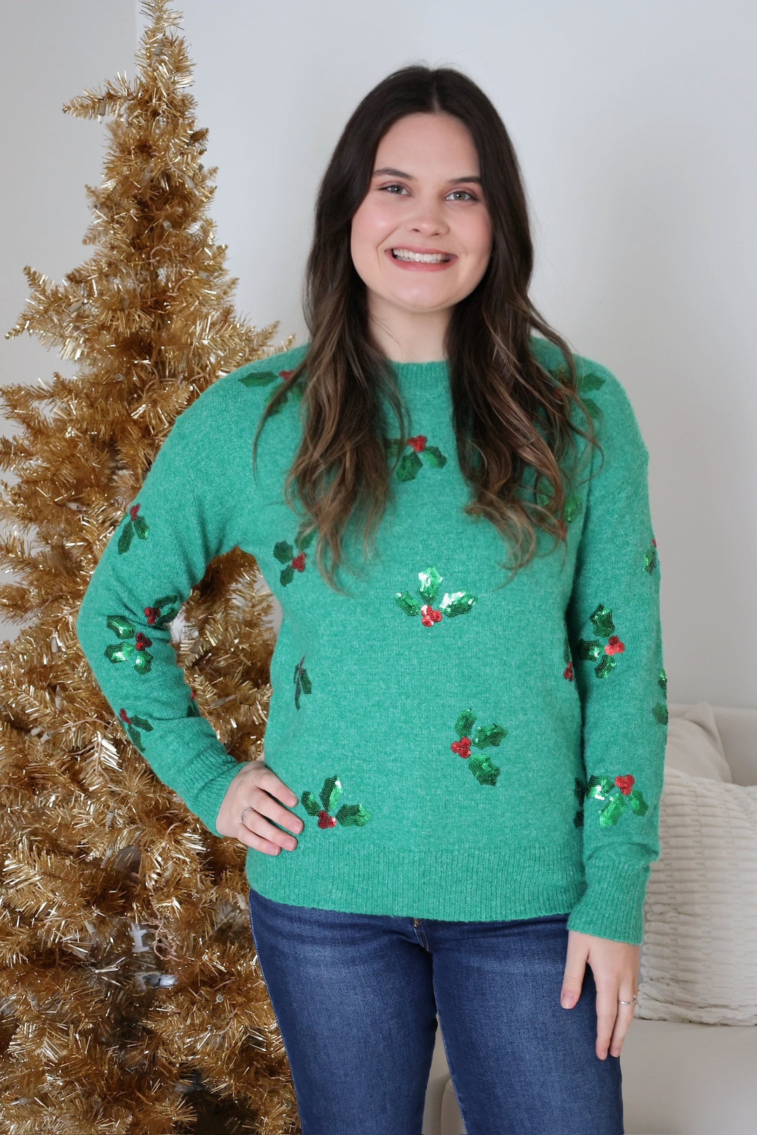 Christmas Mistletoe Sweater
