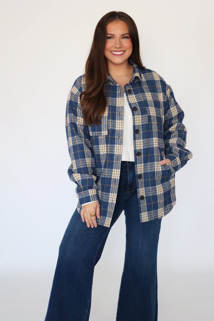 Hallie Plaid Shacket (FINAL SALE)