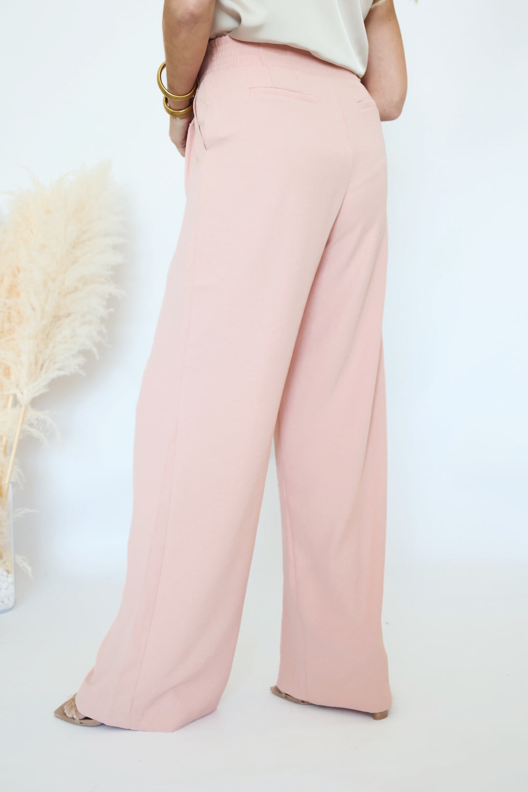 Malibu Wide Leg Pants - Rose Cloud(FINAL SALE)