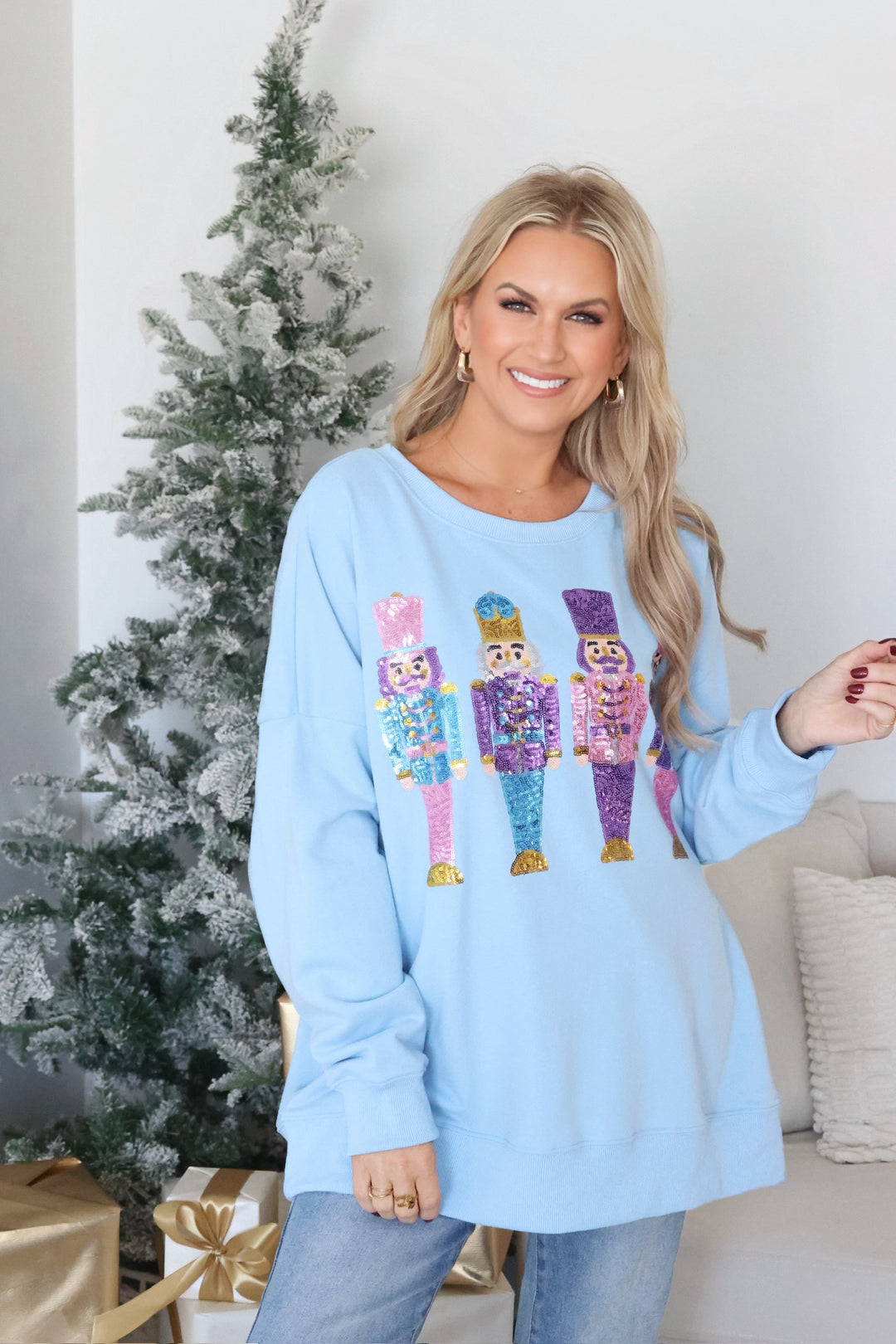 Sequin Nutcracker Sweatshirt