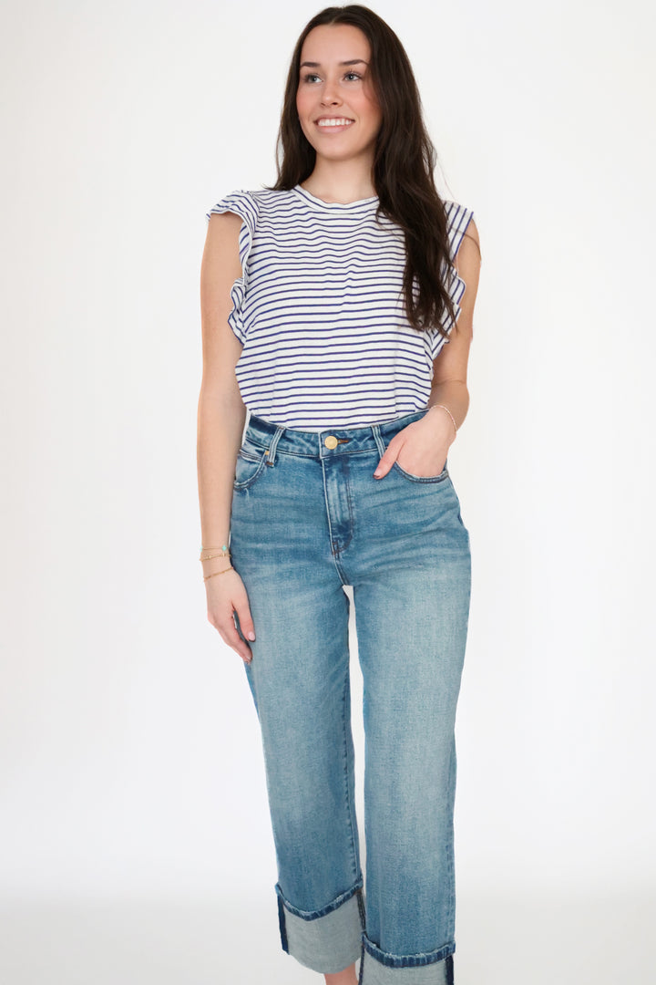 Caroline Ruffle Tee