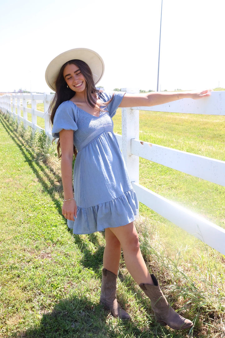 Mara Ruffle Mini Dress