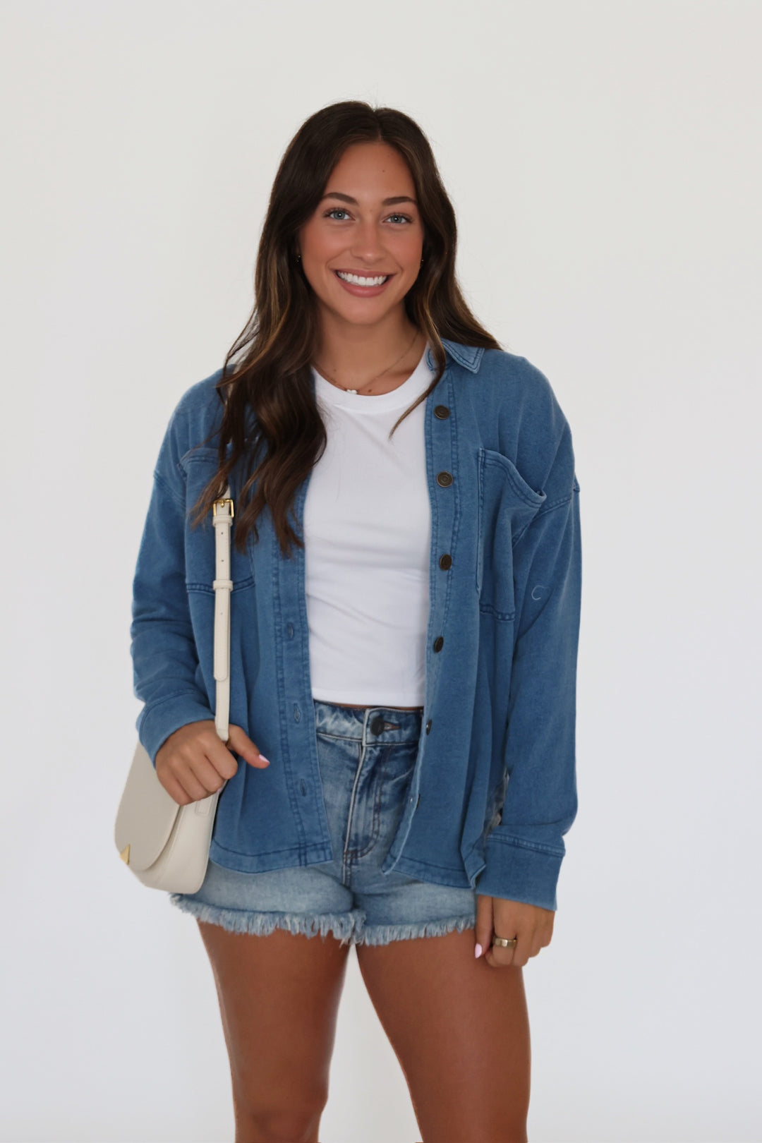 All Day Knit Denim Jacket - Vintage Indigo