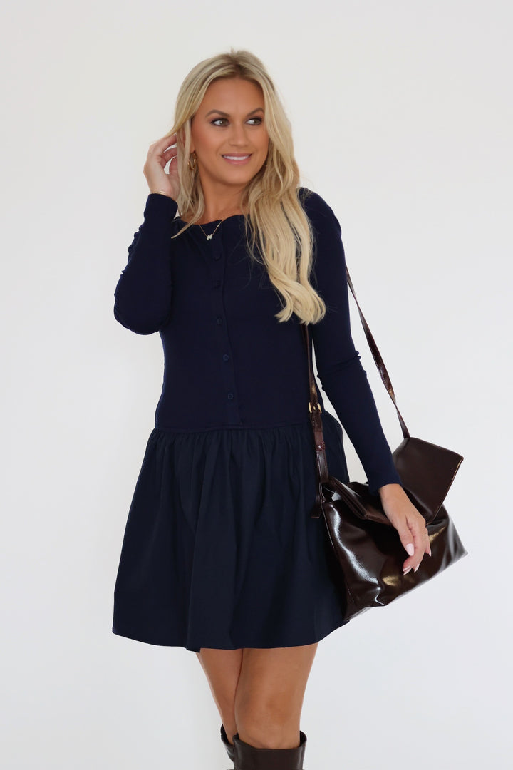 Olivia Knit Top Mini Dress