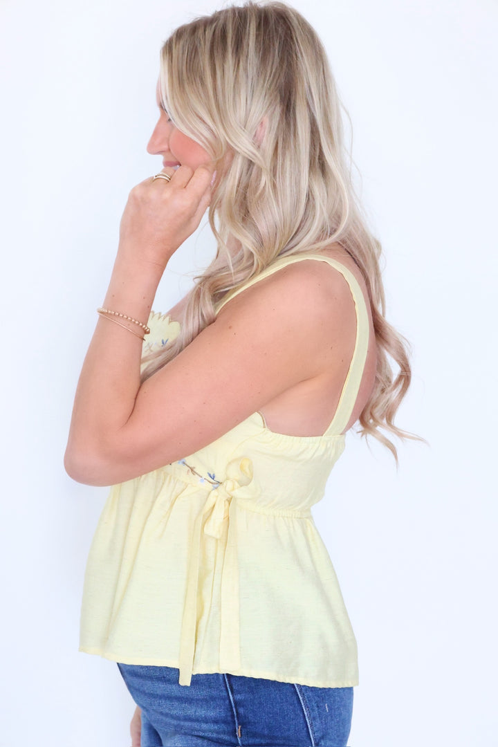 Maren Side Tie Top