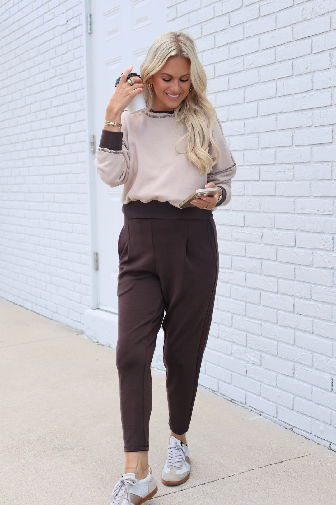 EcoWash Sweatshirt- Espresso