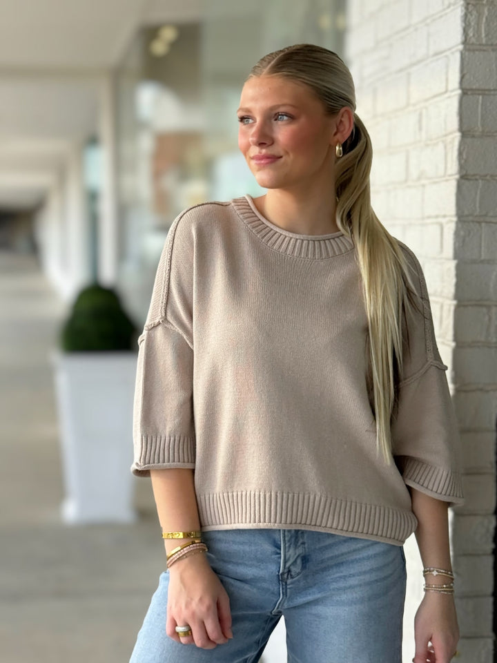 Gemma Knit Pullover - Steel