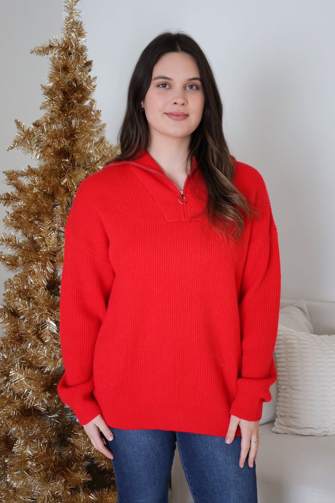 Mikayla Half Zip Sweater