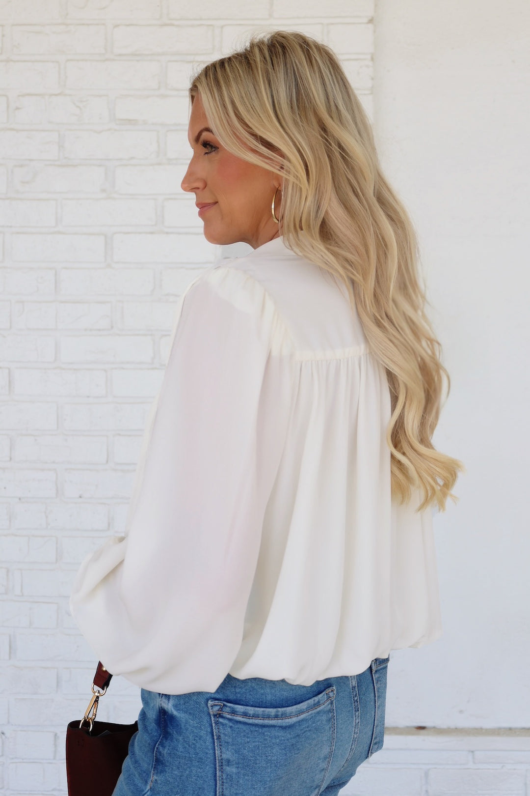 Bubble Blouse- Ivory