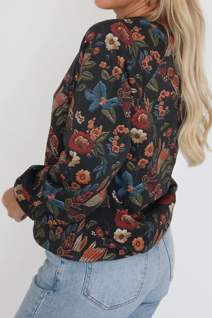 Ruby Floral Sweatshirt