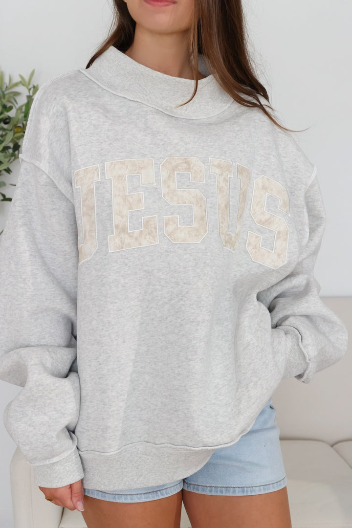 Camo Jesus Mock Neck