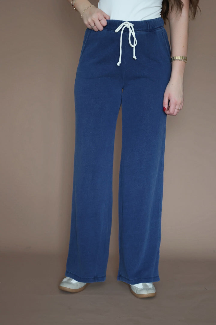 Hunter Knit Denim Pant- Indigo
