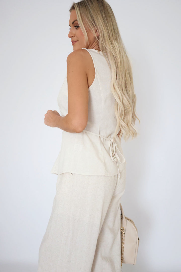 Country Club Linen Vest