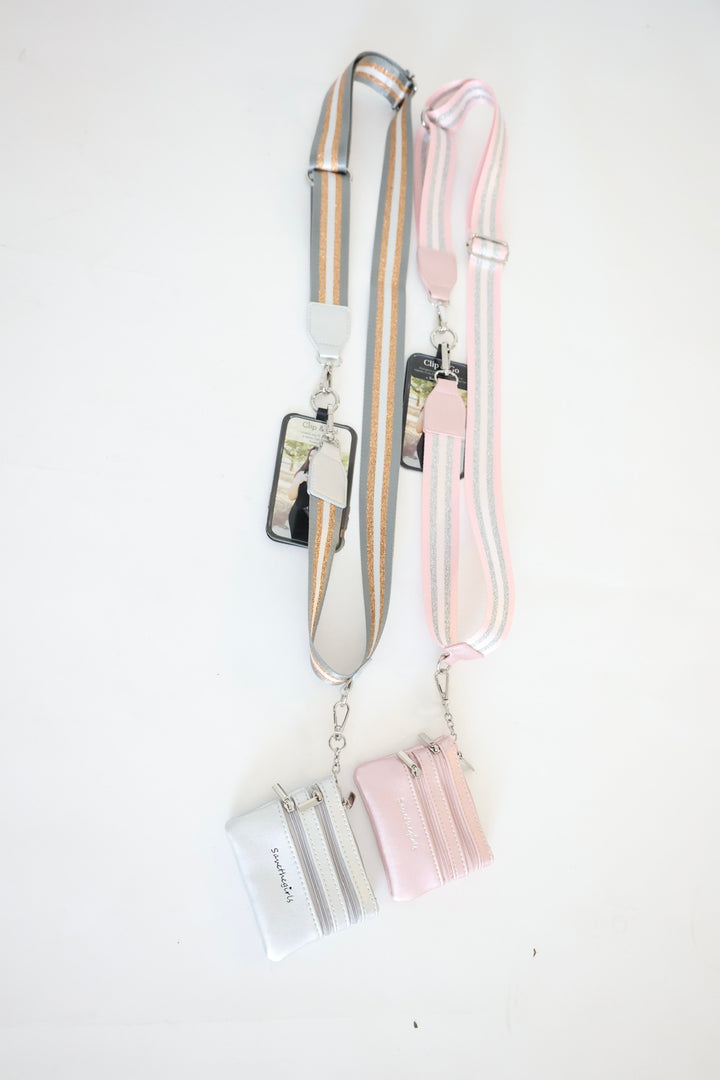 Clip & Go Stripe Strap With Pouch