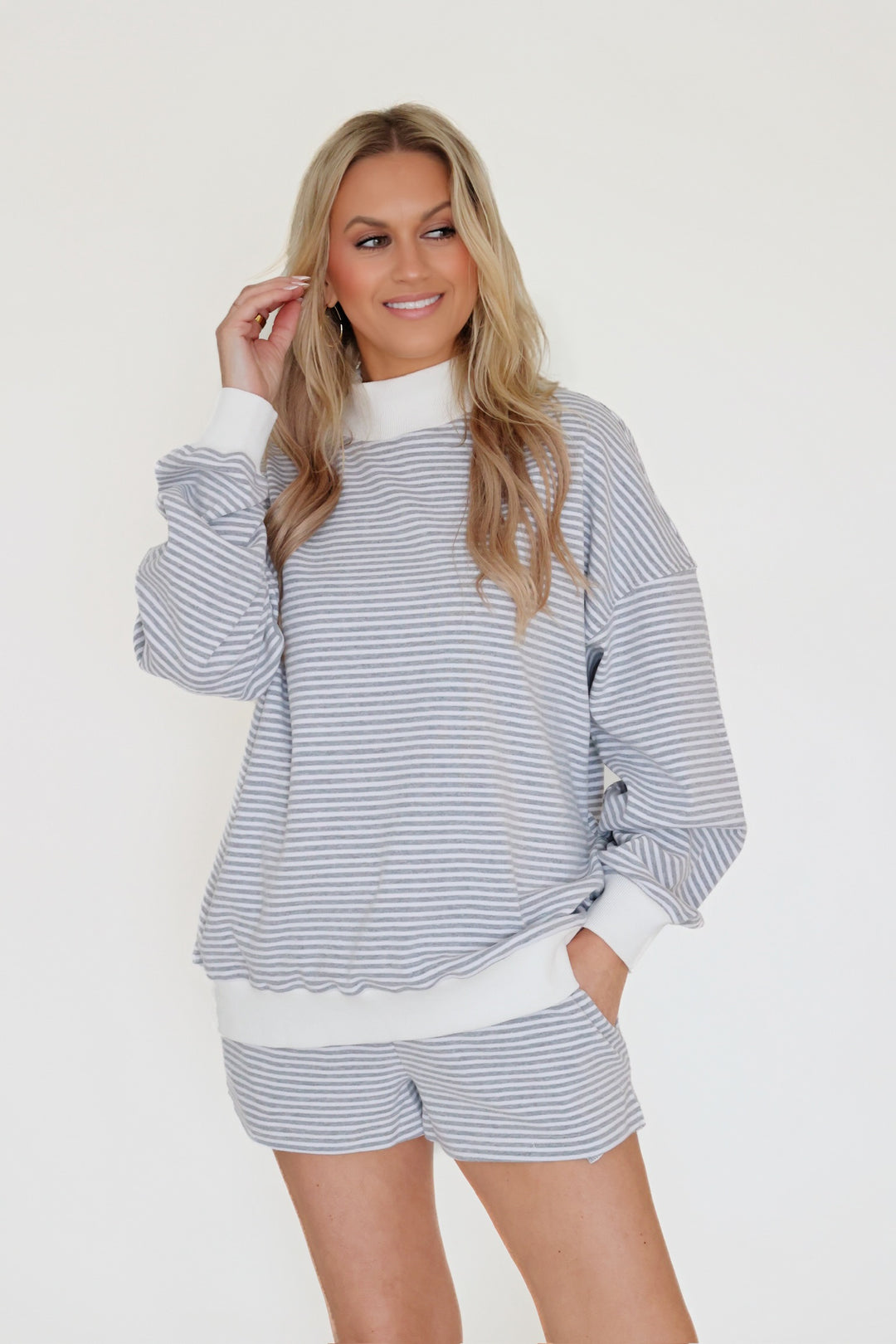 April Stripe Sweatshirt