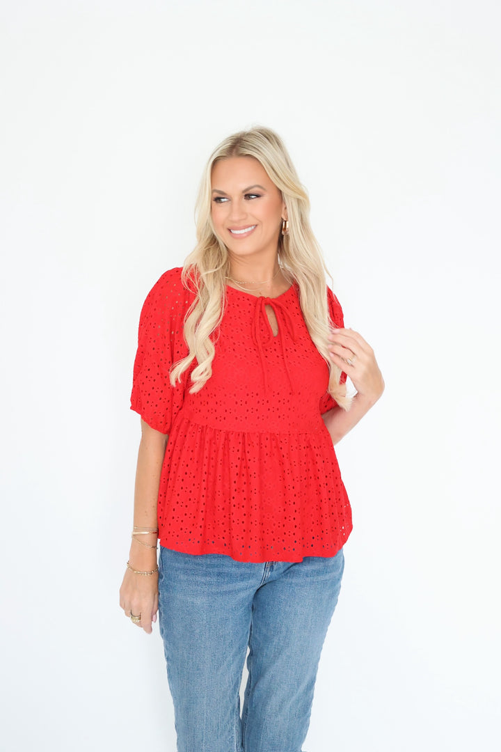 Sia Eyelet Top