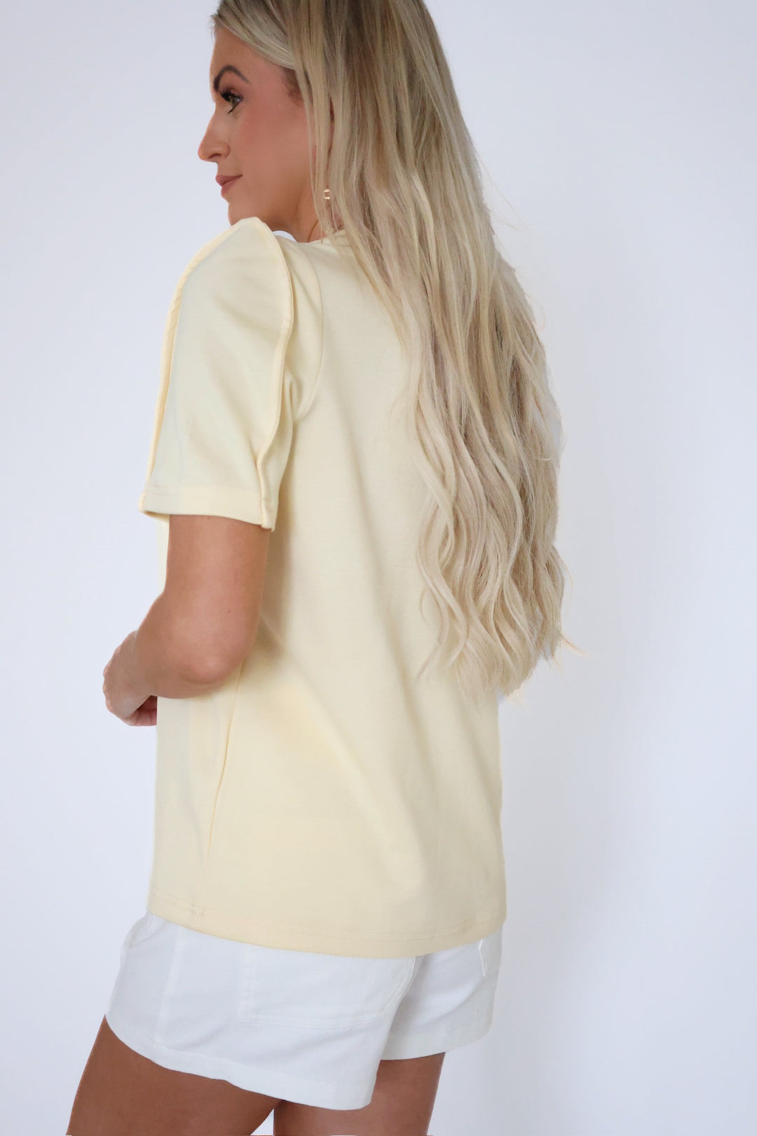 Helena Flower Top- Yellow
