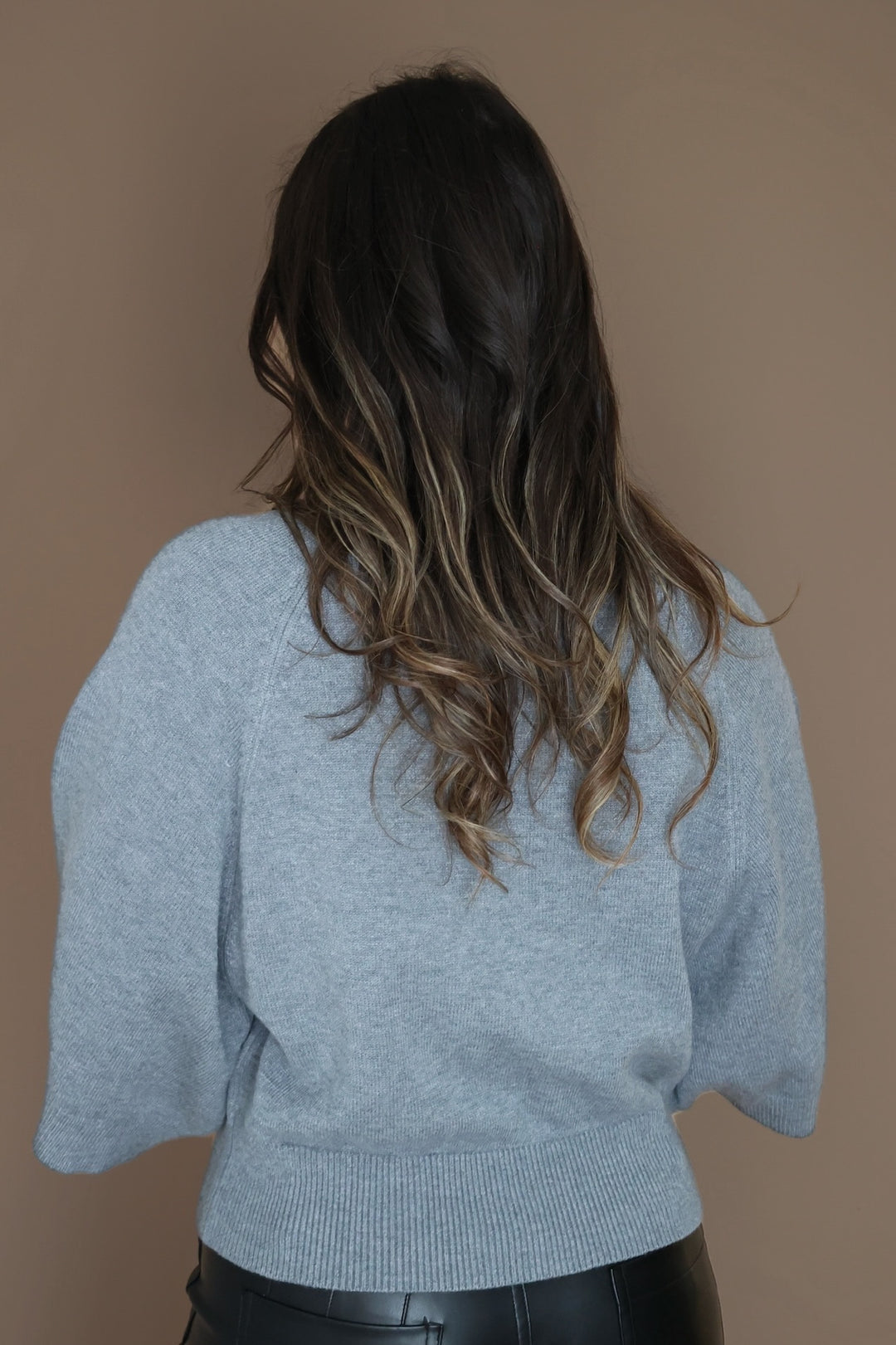 Bailey Crew Neck Sweater- Grey