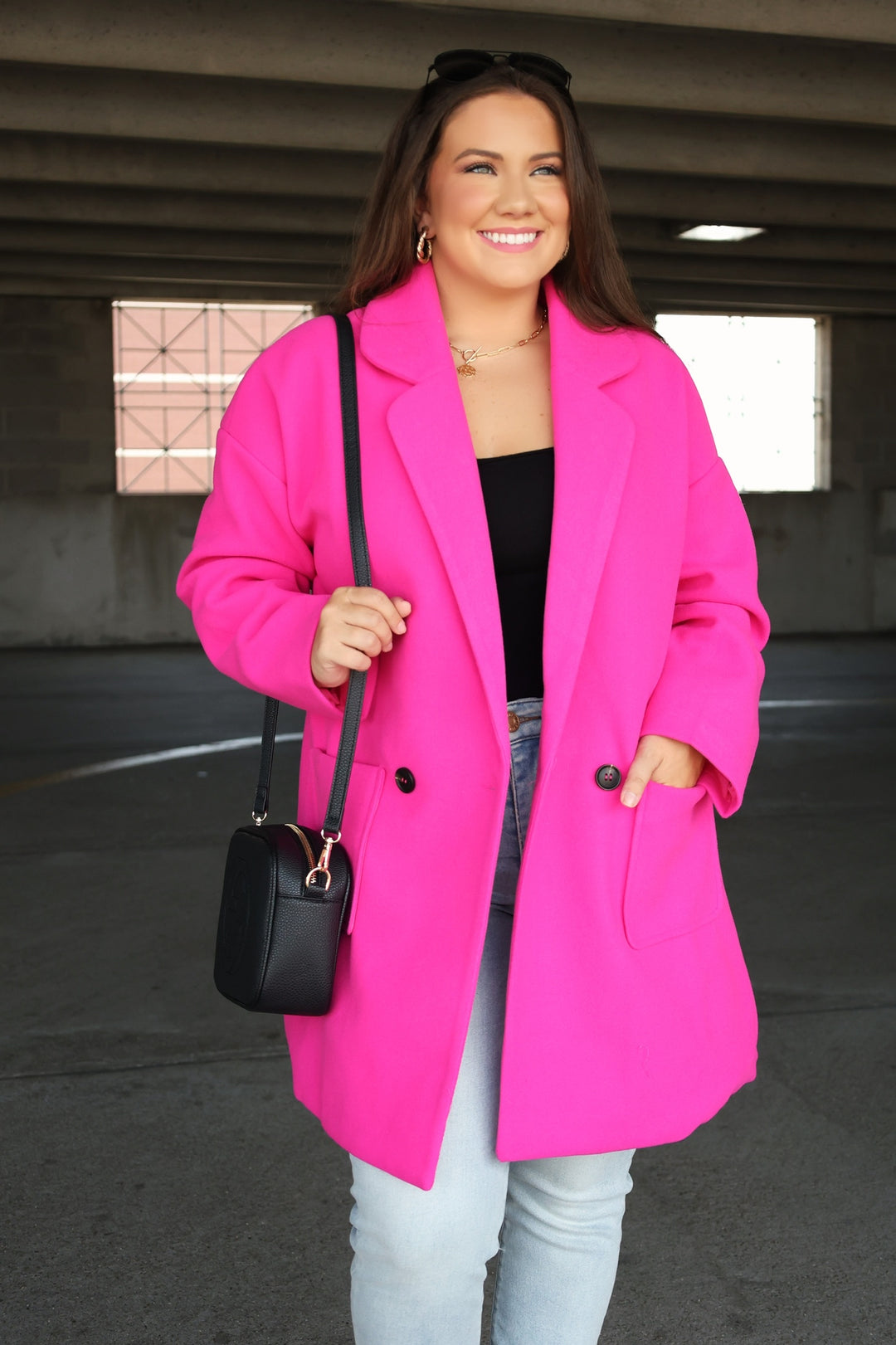 Cape Cod Coat - Hot Pink