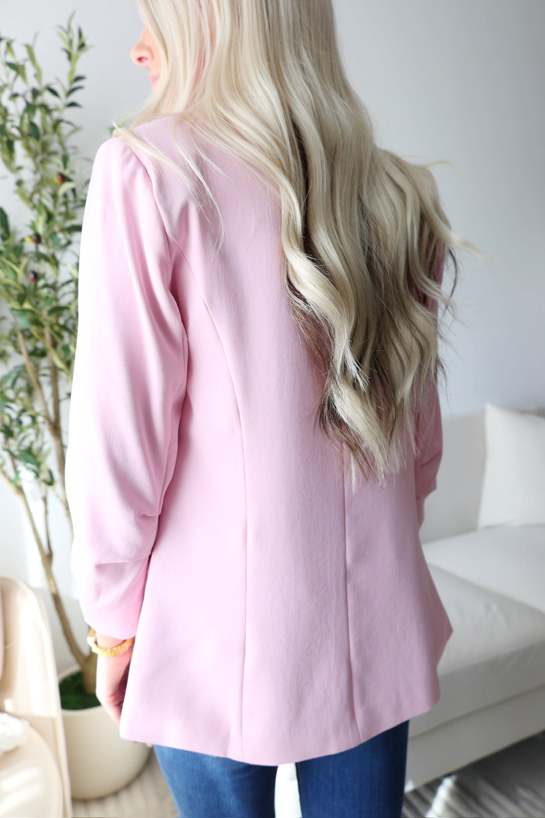 Boardroom Blazer- Pink Sorbet