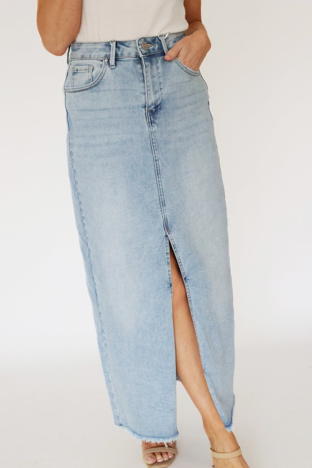 Selena Denim Maxi