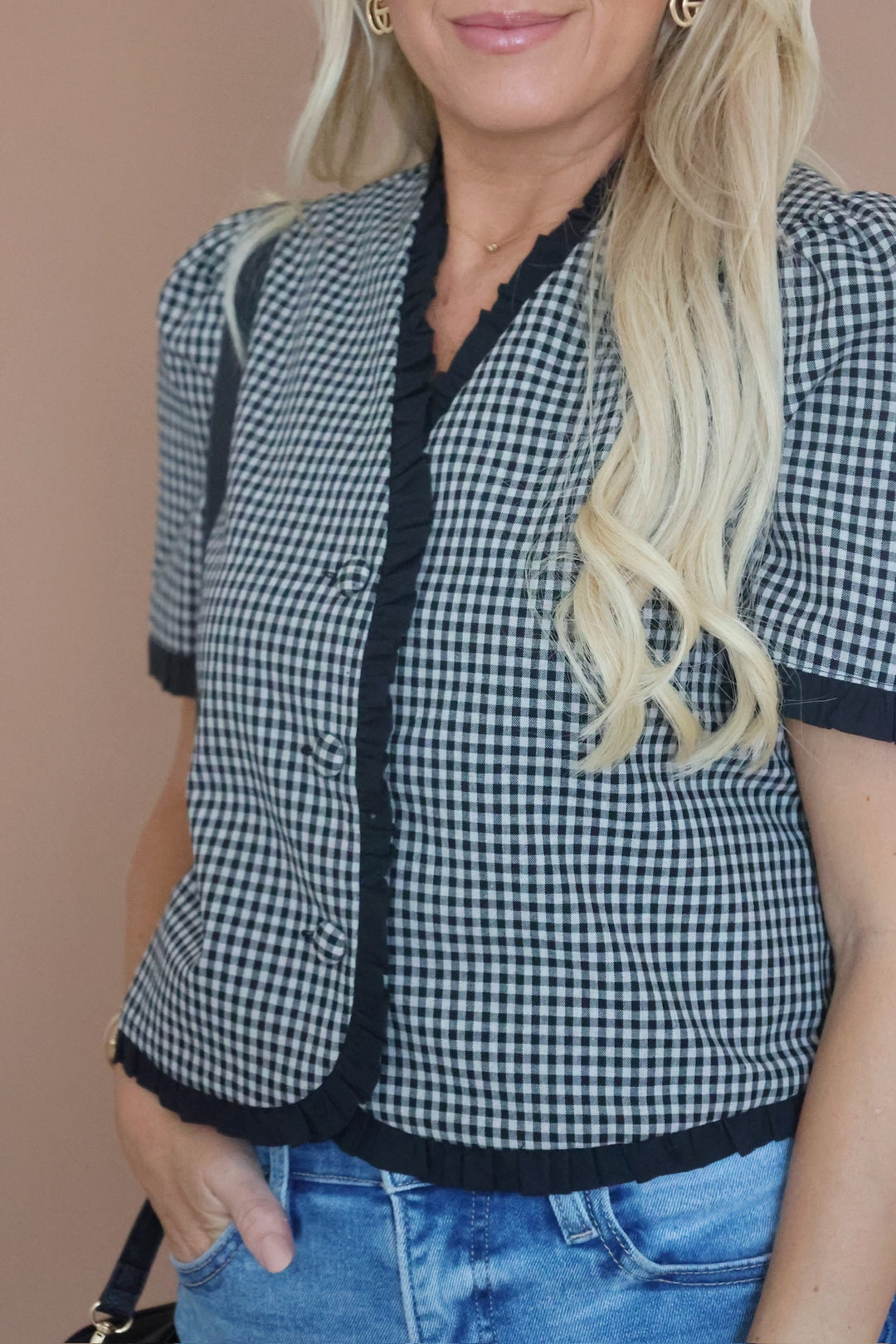 Tarra Checkered Top