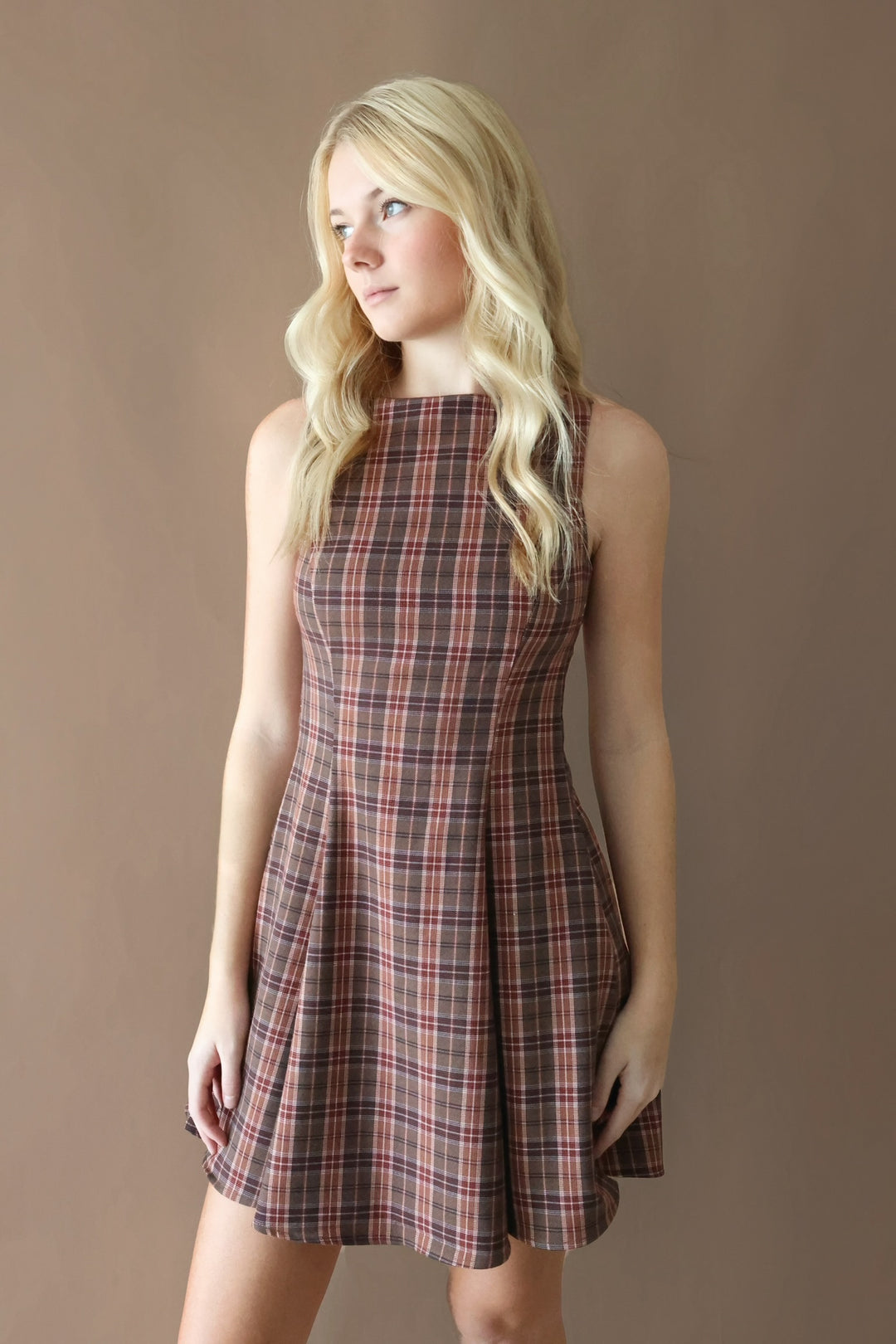 Cash Plaid Dress