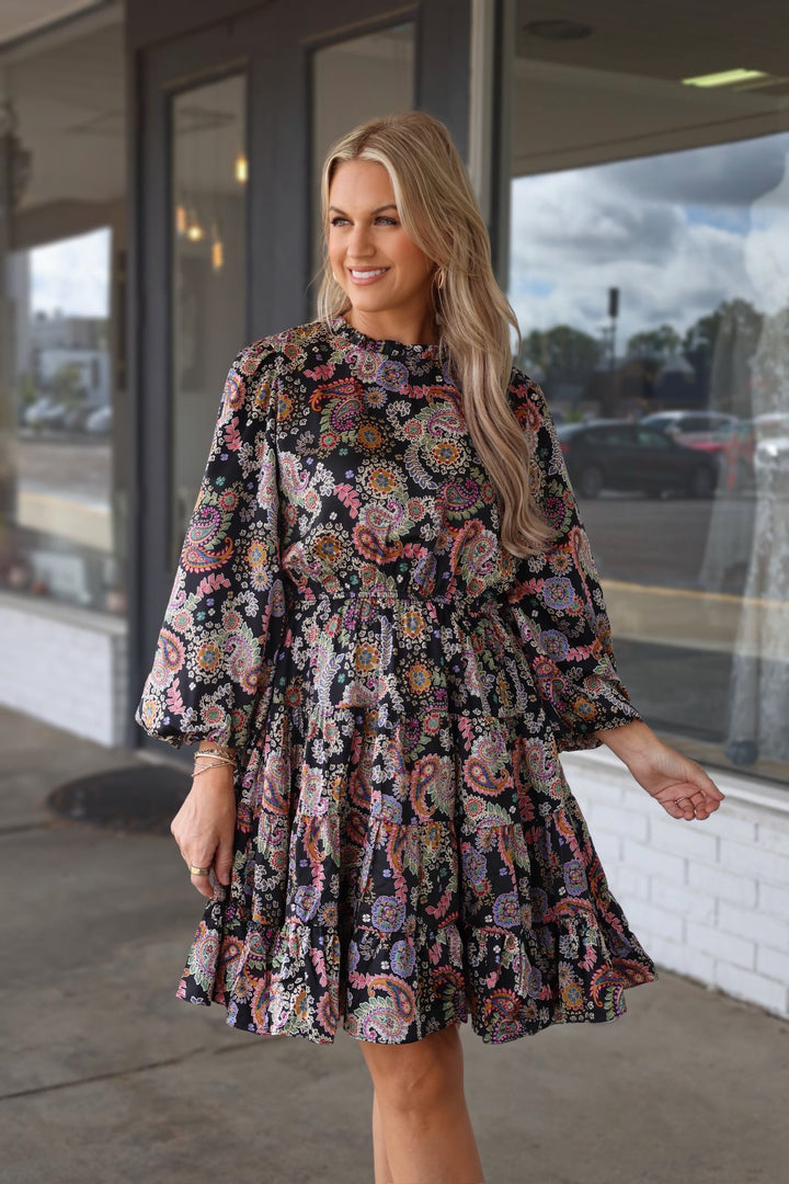 Hannah Paisley Dress